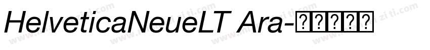 HelveticaNeueLT Ara字体转换